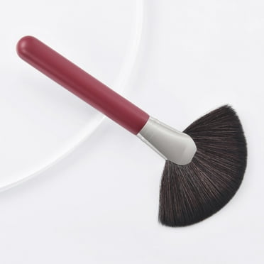Demete Fashion Makeup Brush, Wood Handle Loose Powder BB Cream Brush, Cosmetic Applicator