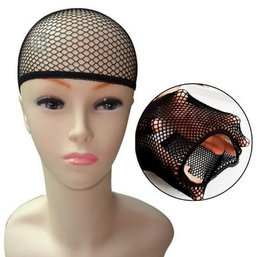Demete Wig Cap Mesh Elastic Adjustable Durable Black Invisible Hair Net Cover