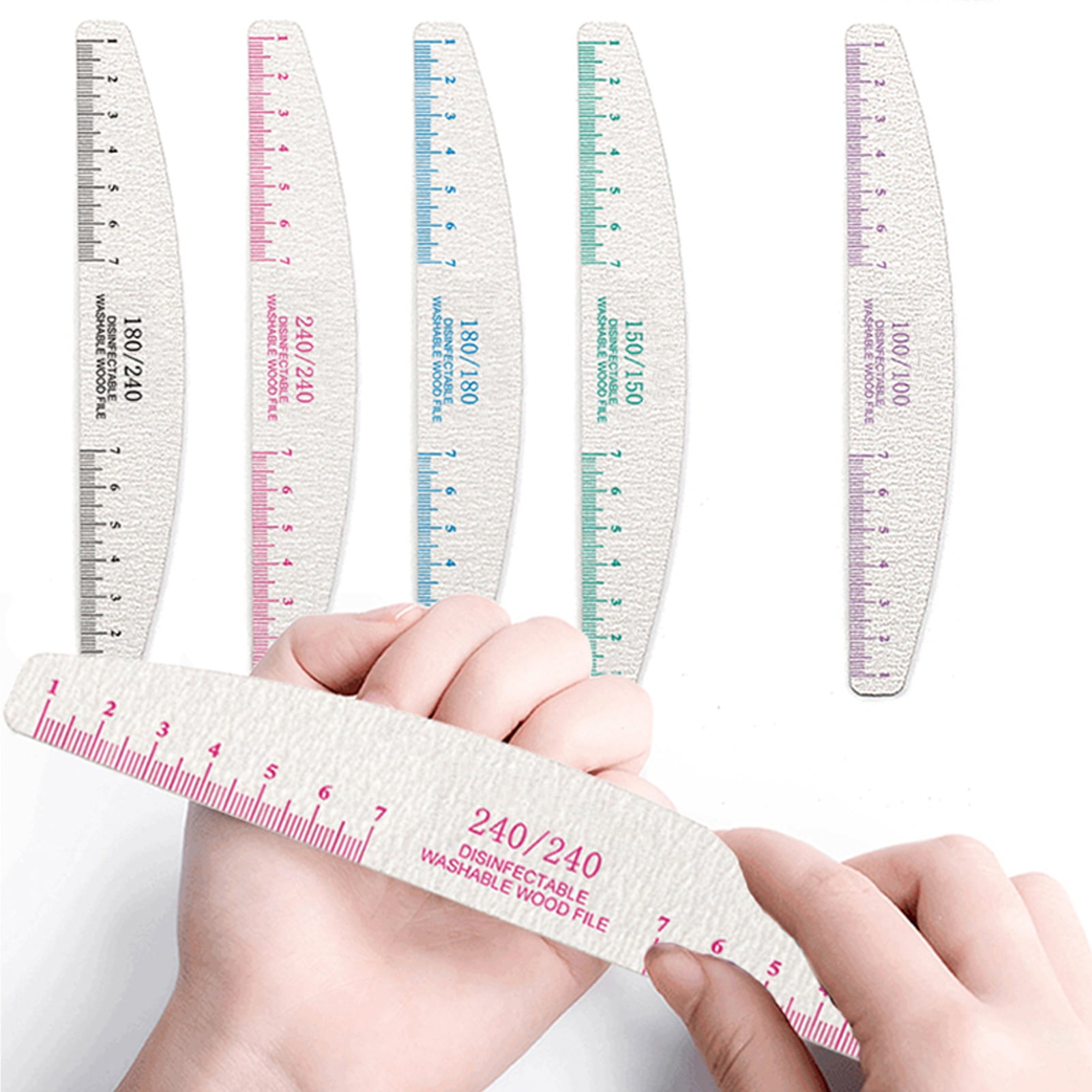 Demete Wooden Nail Files Set Smooth Edge, Lightweight, Reusable, Clear ...