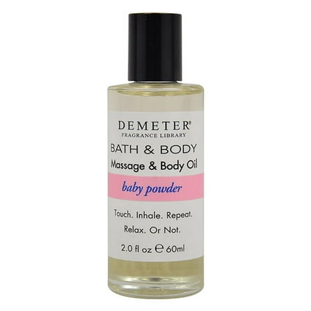 Demeter Baby Powder Massage & Body Oil For Unisex 2 oz