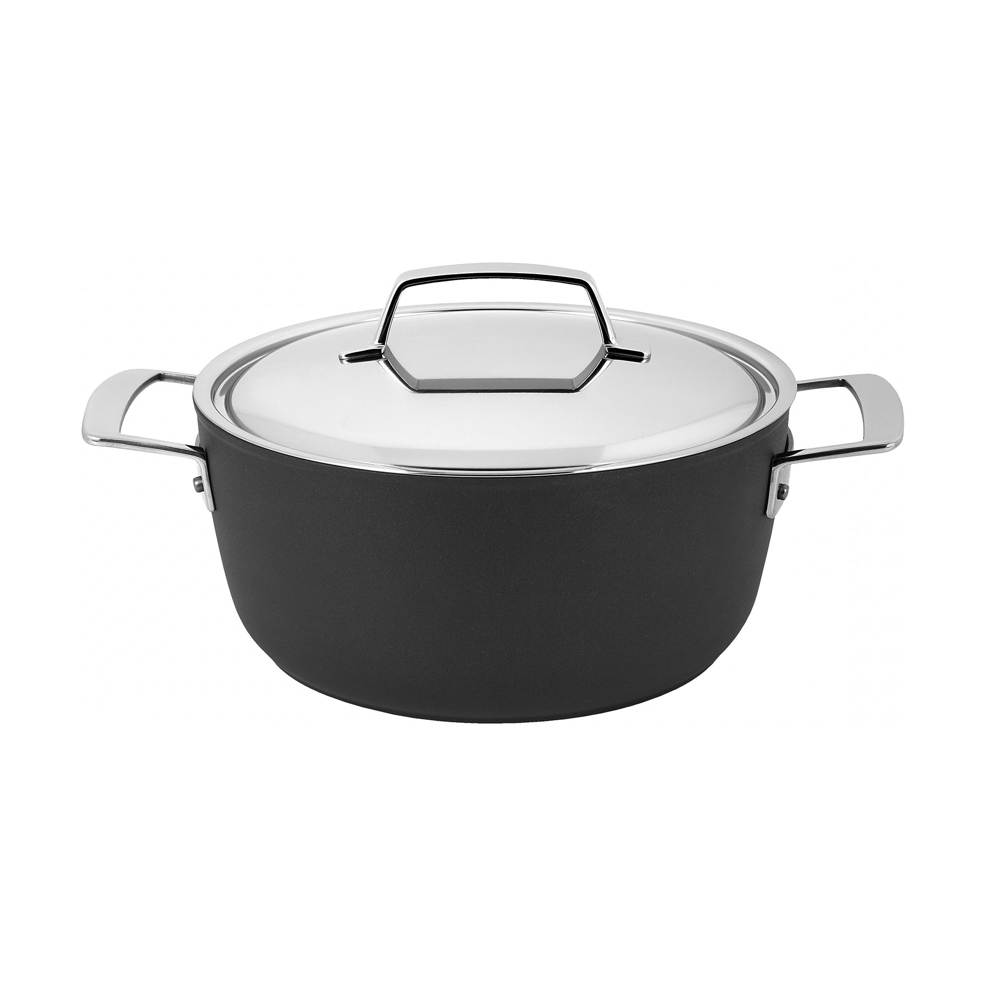 AluPro 4.5-qt Black Aluminum Nonstick Round Dutch Oven