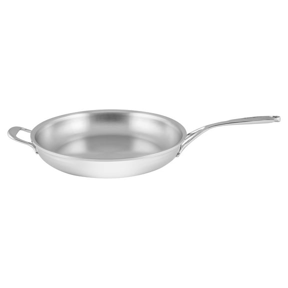 Demeyere Atlantis Proline 7 12.6-inch Stainless Steel Fry Pan with Helper Handle