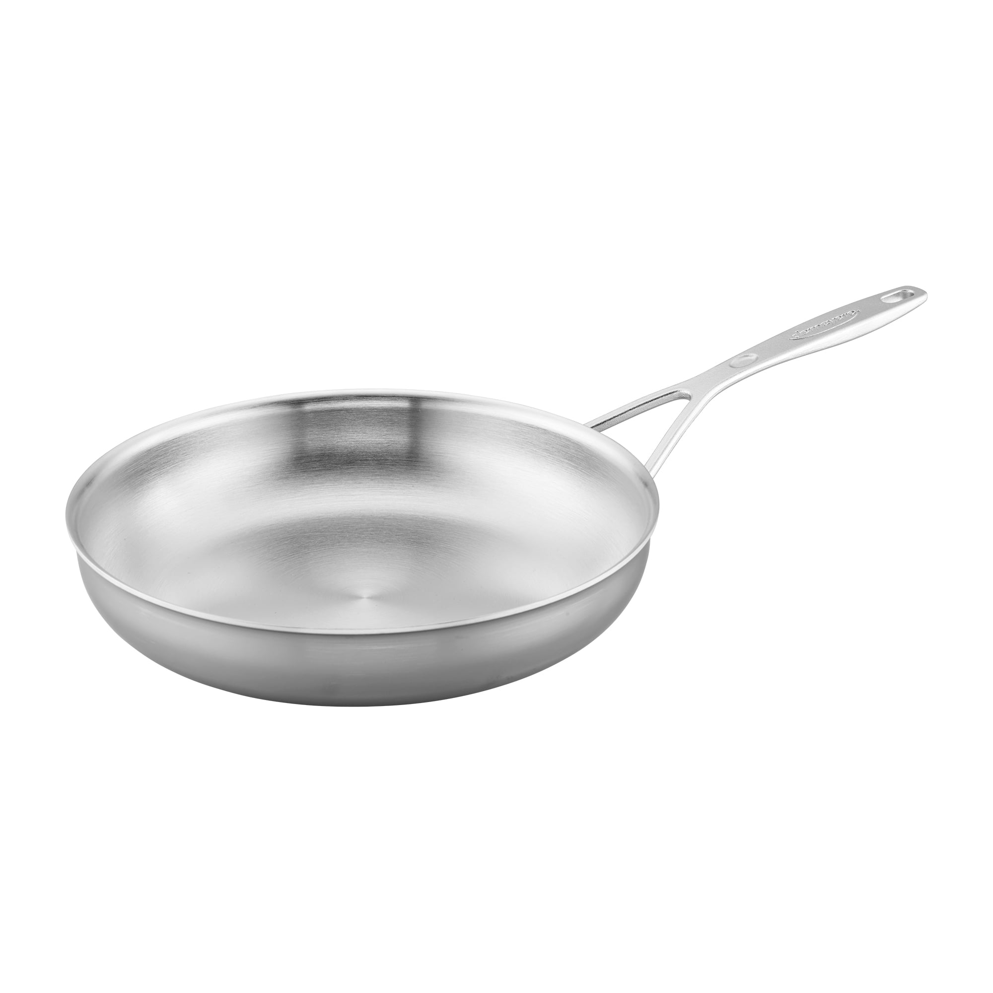Demeyere Essential5 Stainless Steel 12.5'' Frying Pan with Glass Lid