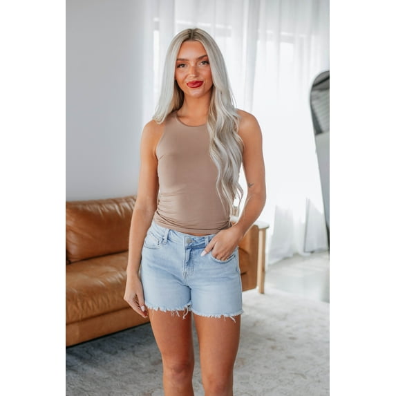 Demi Basic Tank - Dark Taupe