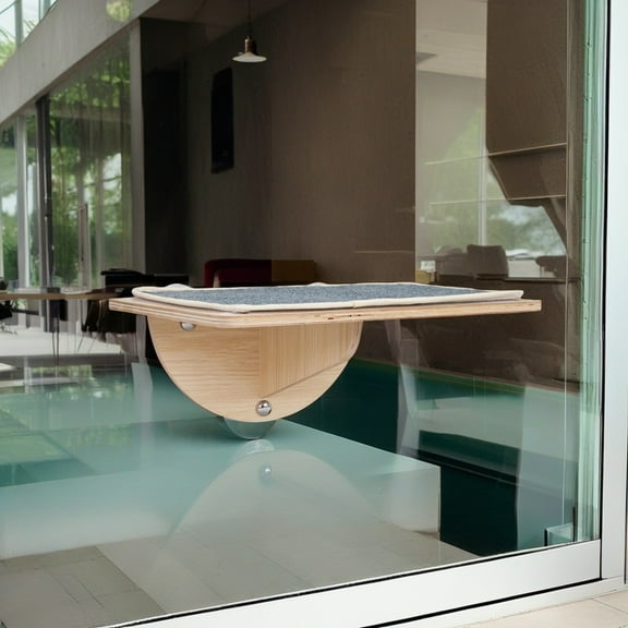 Demi Bonn 15" Cat Window Perch Large Cat Hammock for Window Cat Nest Bed Kittens Resting Seat Cats Bed, Beige