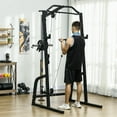 thumbnail image 1 of Demi Bonn 15-Level Squat Rack Power Cage - Multi-Function Power Rack with Cable Pulley, Pull Up & Push Up Stand,Black, 1 of 7