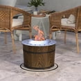 thumbnail image 1 of Demi Bonn 20" Outdoor Portable Smokeless Fire Pit with Mat, Magnesium Oxide Bonfire Stove for Backyard, Patio & Picnic, Brown, 1 of 7
