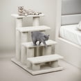 thumbnail image 1 of Demi Bonn 24" Pet Stairs for Small Pet, 4-Step Ladder Ramp for Beds and Couch, Non-Slip Balanced Indoor Step, Beige, 1 of 9