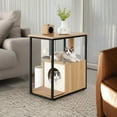 thumbnail image 1 of Demi Bonn 26" Cat House with Scratching Post, Pet Cat Condo Cave Bed for Cat Kittens, Beige, 1 of 8