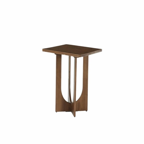 Demi Bonn 31.5" Small Wooden Square Dining Table for 2-4 - Compact Space-Saving Design, Solid Wood Build, for Dining Room/Kitchen, Rustic Brown