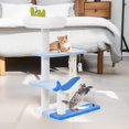 thumbnail image 1 of Demi Bonn 34" Cat Tree with Scratching Posts, Cat Tower with Padded Plush Perch, Multi-Platform for Jump, Blue, 1 of 8