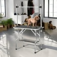 thumbnail image 1 of Demi Bonn 36" Dog Pet Grooming Table, Adjustable Arm Foldable Non-Slip Top, Rust-Proof, Waterproof, Warp-Free Trimming Table for Pets, Black, 1 of 11