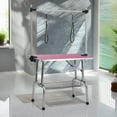 thumbnail image 1 of Demi Bonn 36" Dog Pet Grooming Table, Adjustable Arm Foldable Non-Slip Top, Rust-Proof, Waterproof, Warp-Free Trimming Table for Pets, Pink, 1 of 11