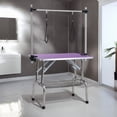 thumbnail image 1 of Demi Bonn 36" Dog Pet Grooming Table, Adjustable Arm Foldable Non-Slip Top, Rust-Proof, Waterproof, Warp-Free Trimming Table for Pets, Purple, 1 of 12