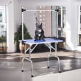 thumbnail image 1 of Demi Bonn 36" Pet Grooming Table for Large Dogs Adjustable Height Portable Trimming Table Drying Table w/Arm/Noose/Mesh Tray, Blue, 1 of 9