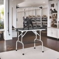 thumbnail image 1 of Demi Bonn 42" Pet Grooming Table for Large Dogs Adjustable Height Portable Trimming Table Drying Table w/Arm/Noose/Mesh Tray, Black, 1 of 10