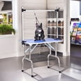 thumbnail image 1 of Demi Bonn 42" Pet Grooming Table for Large Dogs Adjustable Height Portable Trimming Table Drying Table w/Arm/Noose/Mesh Tray, Blue, 1 of 8