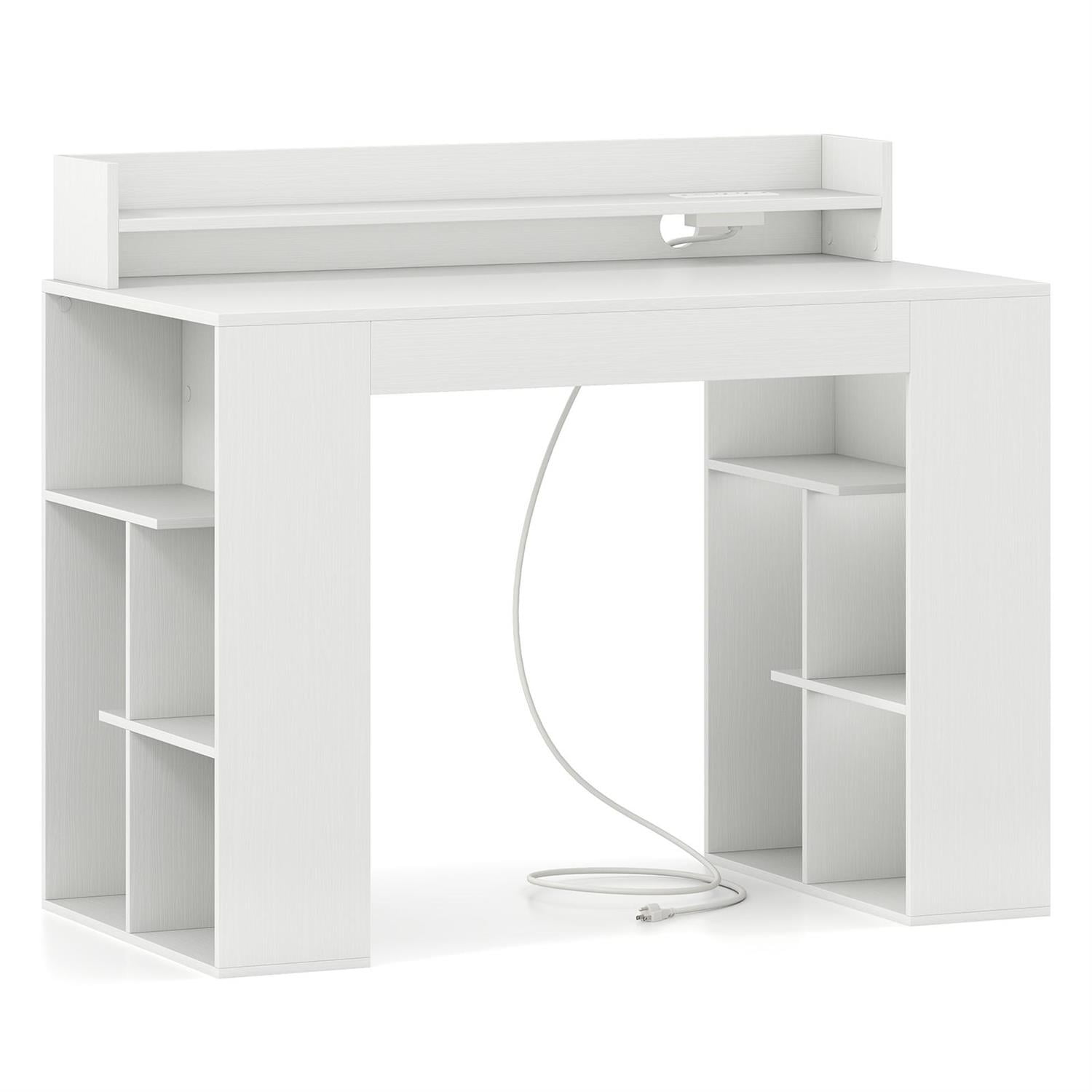Demi Bonn 43 Inch Computer Desk, USB/Type-C Ports, Reinforced Structure ...
