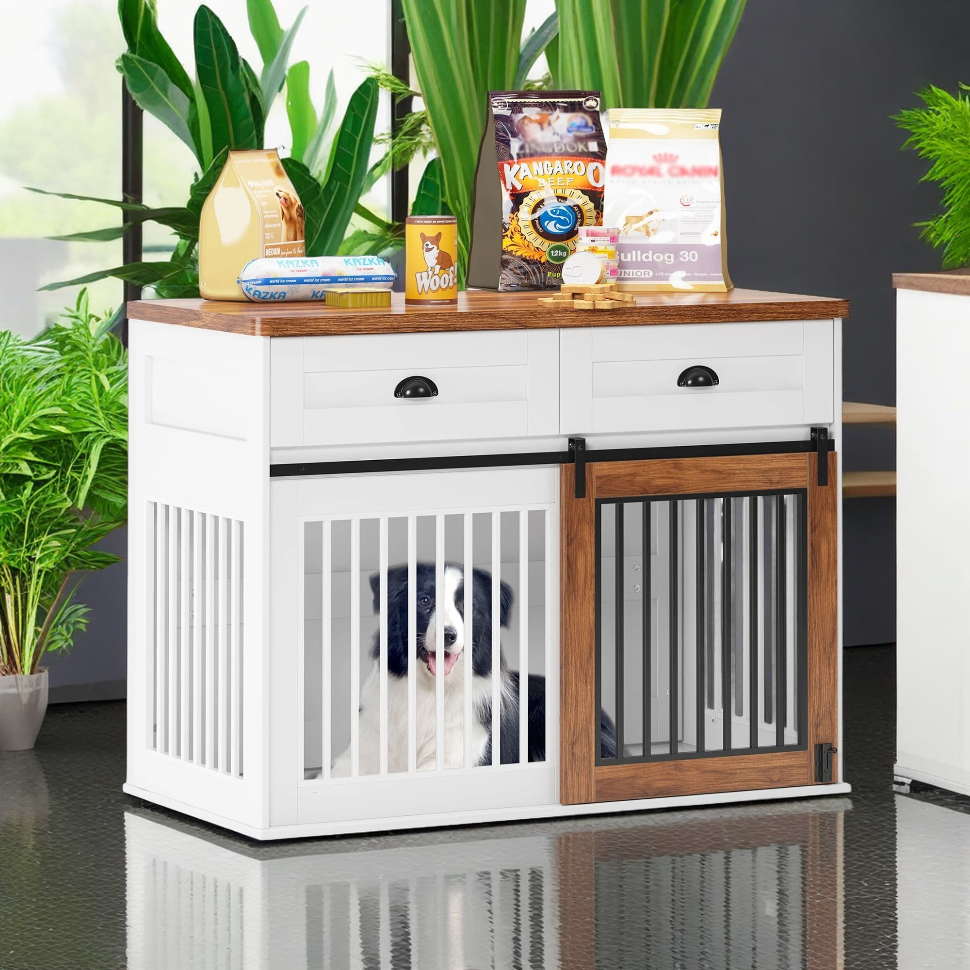 Picture Idea: Demi Bonn 44 Sliding Door Dog Crate With Drawers Furniture