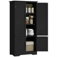 thumbnail image 1 of Demi Bonn 48" Modular Storage Cabinet with 2 Sliding Doors, Spacious Shelving for Kitchen Pantry, Easy Assembly, Black, 1 of 11