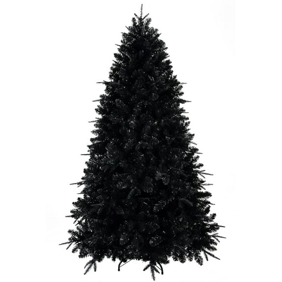 Demi Bonn 4ft Artificial LED Christmas Tree with 666PE/PVC Tips, Hinged & Foldable for Indoor Decor, Xmas Tree, Black