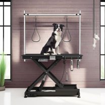 Illustration of Heavy Duty Large Dog Grooming Tables For Large Breed Dogs With Hydraulic Lift