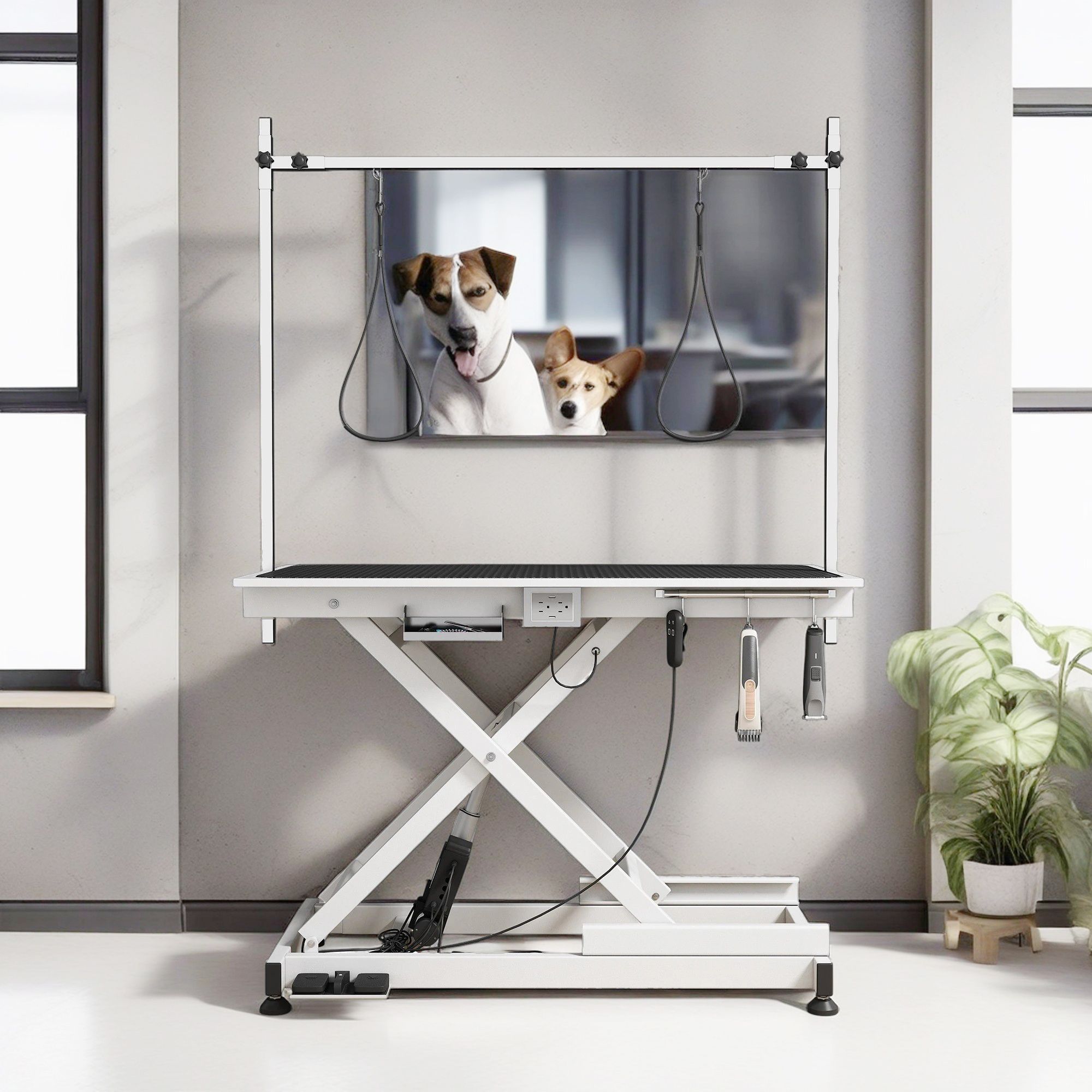 Demi Bonn 50" Heavy Duty Electric Lifting Pet Grooming Tables for Large ...