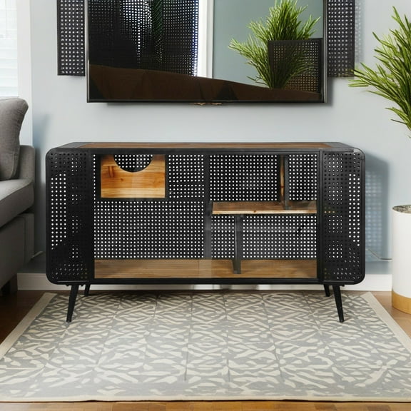 Demi Bonn 55" Cat House for Indoor Cats with Tempered Glass, Transparent Cat Playpen Cat Condo for Large Cats, Black