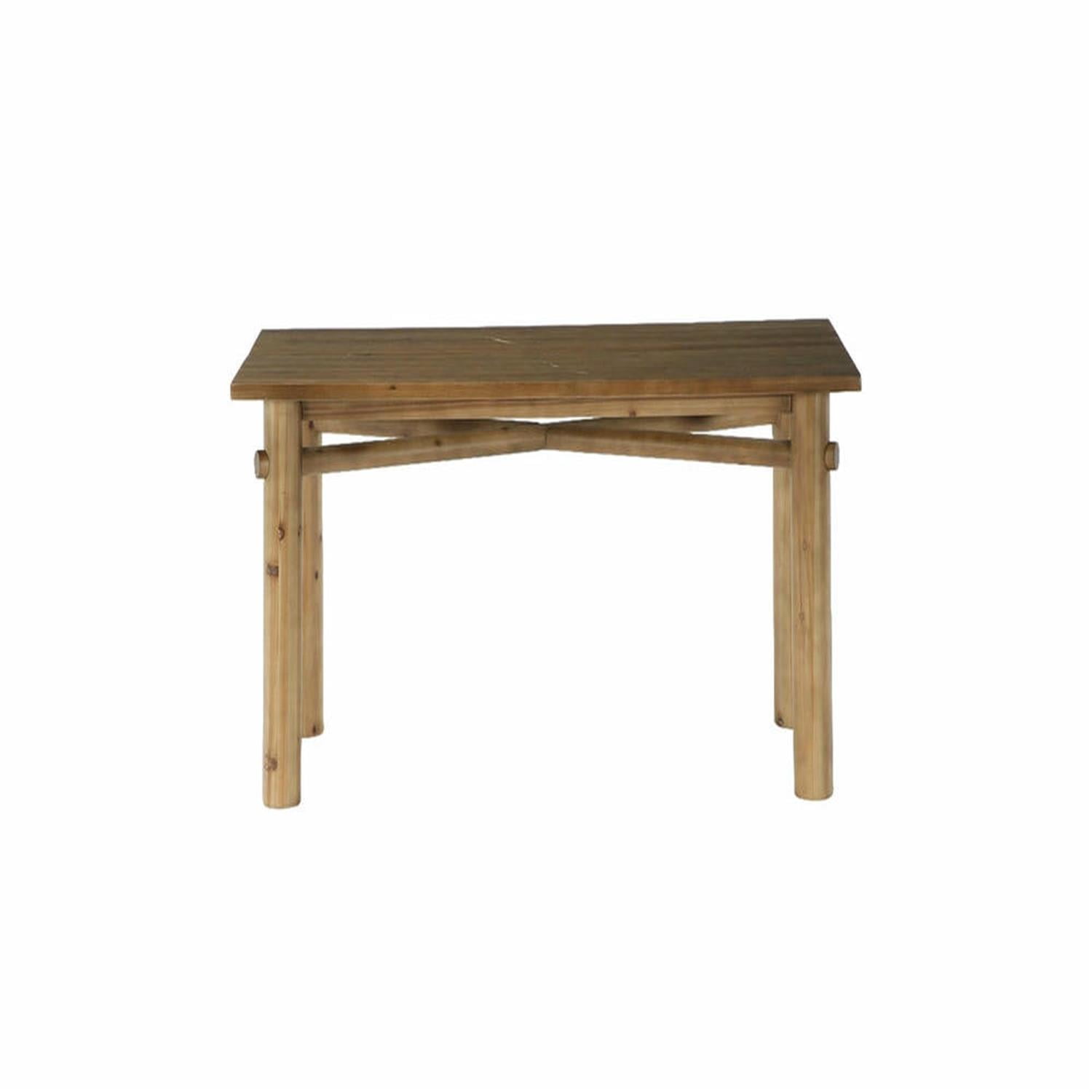 Demi Bonn 62.99" Solid Wood Farmhouse Executive Desk - Spacious Worksurface, Conference/Study Use, for Office/Study Room, Brown
