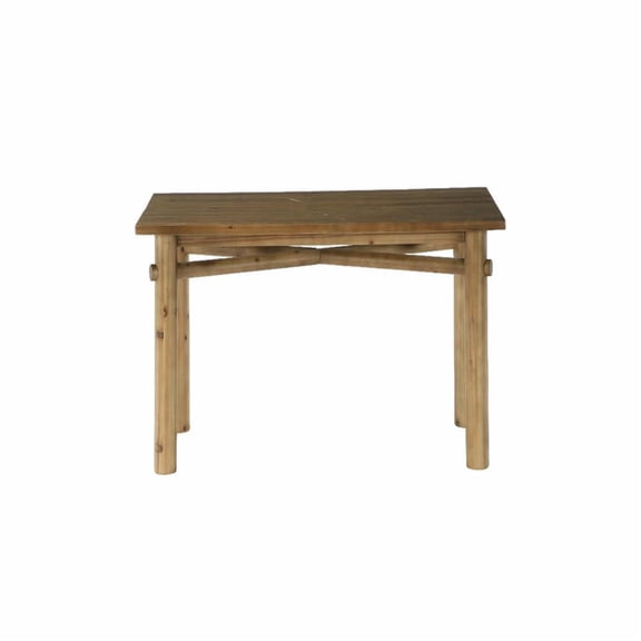 Demi Bonn 62.99" Solid Wood Farmhouse Executive Desk - Spacious Worksurface, Conference/Study Use, for Office/Study Room, Brown