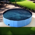 thumbnail image 1 of Demi Bonn 63" Foldable Dog Swimming Pool Large, Medium, Small Sizes, PVC Pet Pool for Outdoor, Blue, 1 of 8