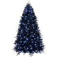 thumbnail image 1 of Demi Bonn 6ft Artificial LED Christmas Tree with 1460PE/PVC Tips, Hinged & Foldable for Indoor Decor, Xmas Tree, Black, 1 of 8