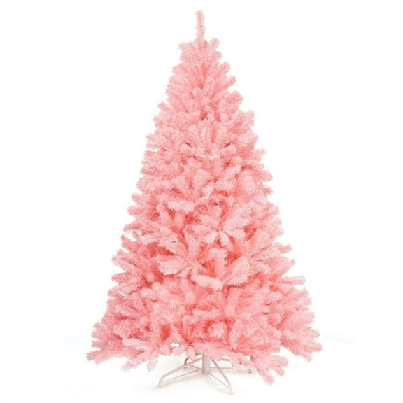 Demi Bonn 6ft Festive Christmas Tree with 1036 Tips, Vibrant Branches for Holiday Cheer, Quality Tips for Maximum Fullness, Pink