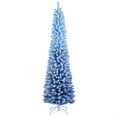 thumbnail image 1 of Demi Bonn 7 FT Blue Gradient + White Snow-Flocked Tree - 588 Branch Tips, 290 LEDs, 8 Modes, Timer Function, 1 of 3