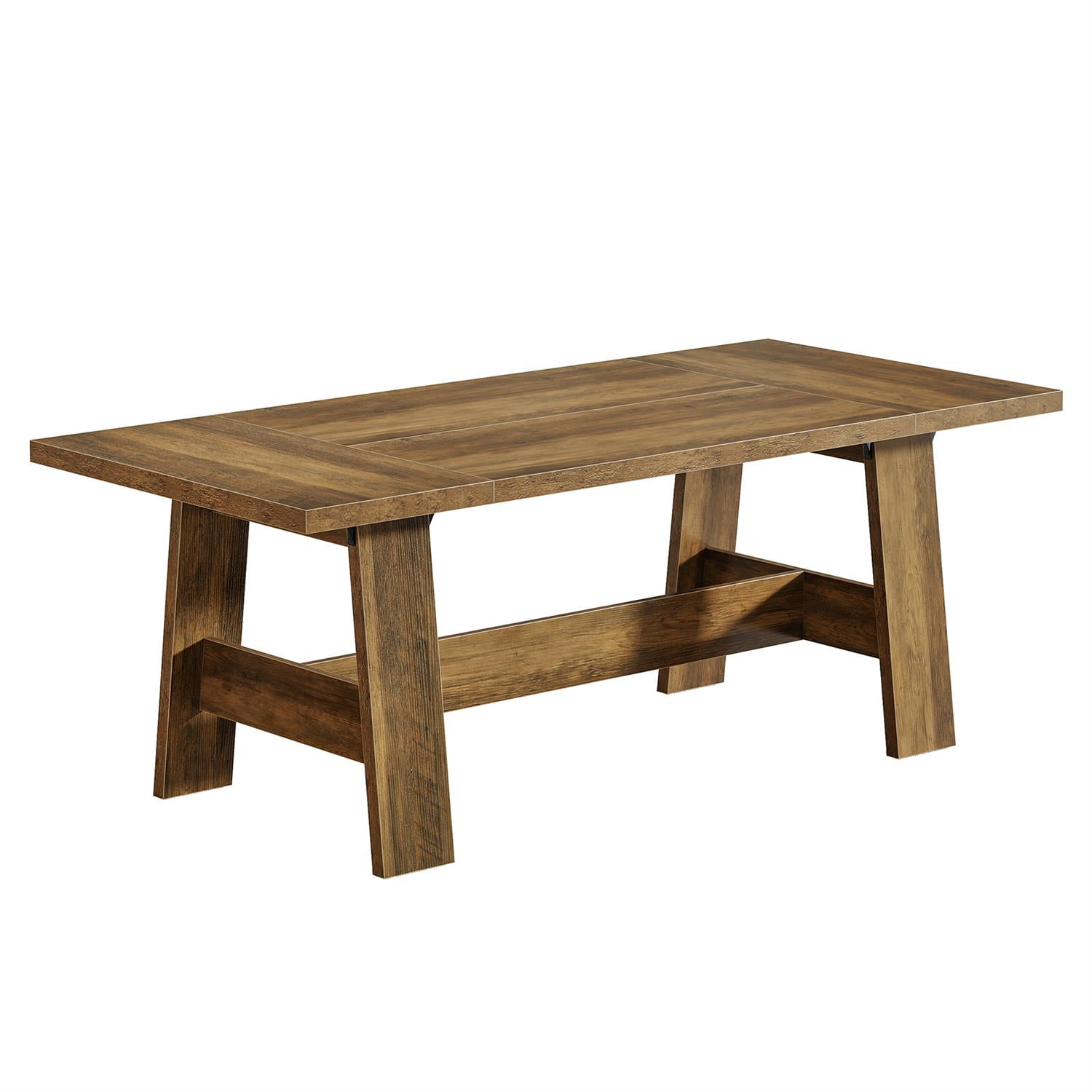 Demi Bonn 70" Large Executive Desk, Solid Wood Office Table with Space, Large Surface, Durable & Stylish, Brown