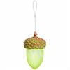Kadyn 8.5" Bird Feeder for Outside Hanging, Metal Acorn Wild Bird Feeder, Food Dispenser for Garden Yard, Brown