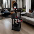 thumbnail image 1 of Demi Bonn 80" Tall Gothic Cat Tree for Large Cats, Cat Tower with Coffin Bed, Sisal Scratching Posts, Bat-Shaped Hanging Ball, Multi-Level Spooky Cat Condo, Black, 1 of 7