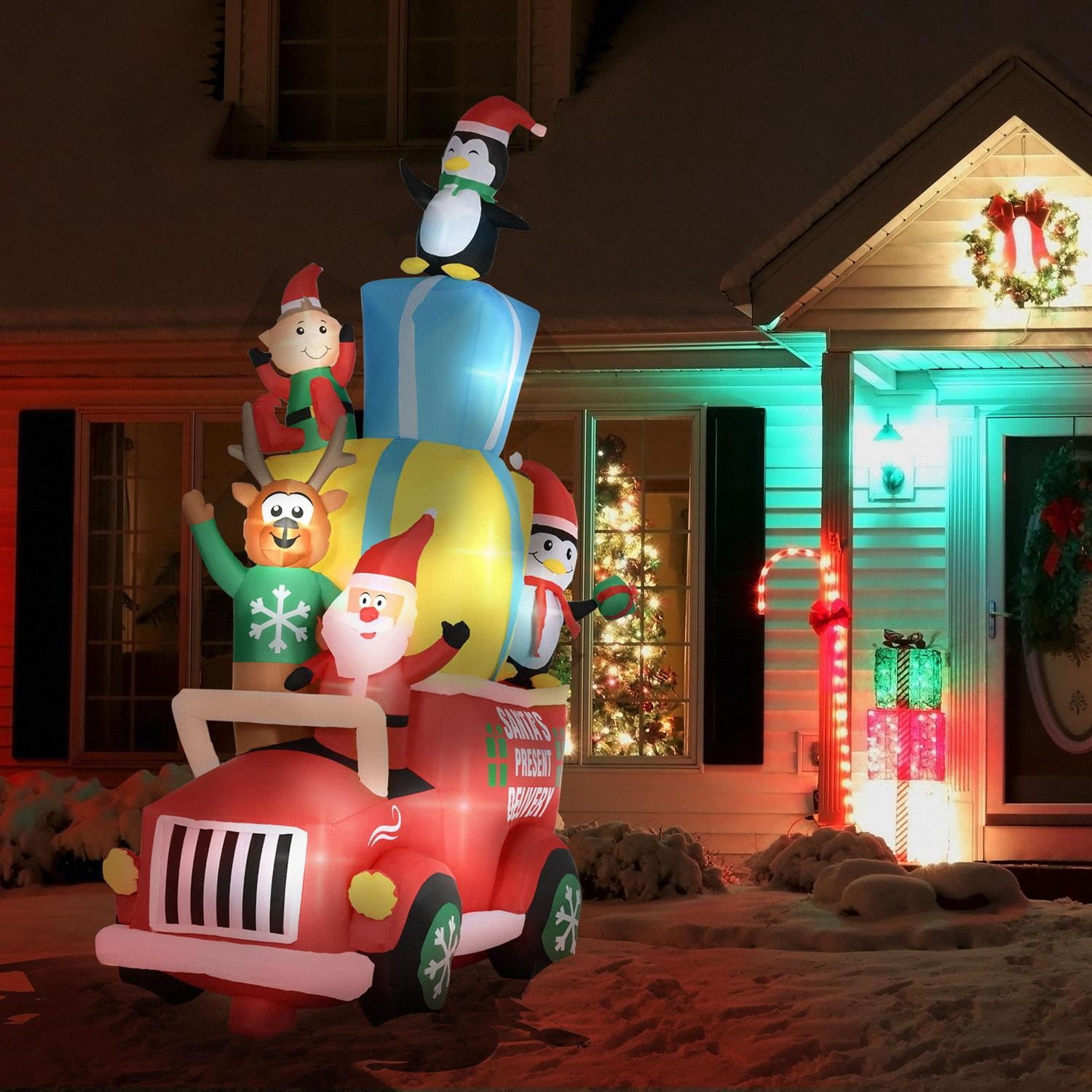Demi Bonn 9ft Christmas Inflatables Outdoor Decorations Santa Claus