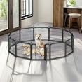 thumbnail image 1 of Demi Bonn Dog Playpen Outdoor, 12 Panel Dog Fence 24" Pet Pen for Puppy, Indoor Pet Exercise Pen for RV Camping Garden Yard, Black, 1 of 7