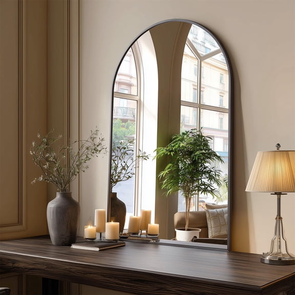 Demi Bonn Household Decorative Mirror, Multi-Scene Application, Bedroom, Entryway & Lobby, Black