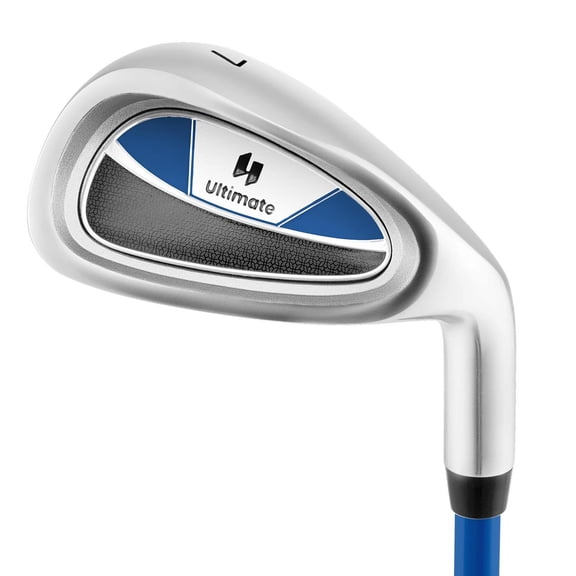 Demi Bonn Youth Golf Junior #7 Iron Golf Club, Deep Grooves, Fiberglass Shaft, Blue