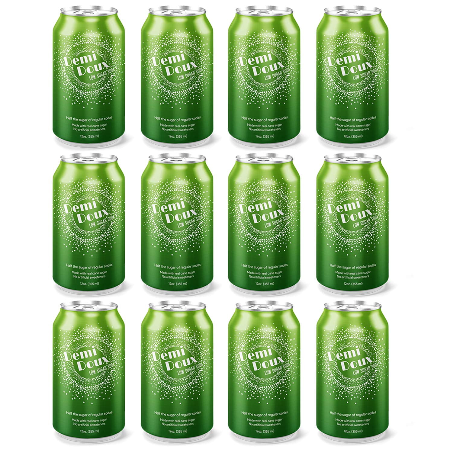 Demi Doux Low Sugar Diet Ginger Ale Soda 12-Pack