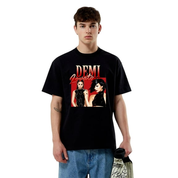 Demi Lovato Vintage 90s Pop Star Camp Rock Confident T-Shirt, for men & women, up to size 5XL