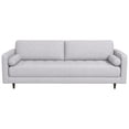 thumbnail image 1 of Demi Mid-Century Tufted Cushion Back Fabric Upholstered Sofa in Light Gray, 1 of 6