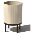 Demi Series Round Planter w/ Stand for Porch/Patio Durable Plastic