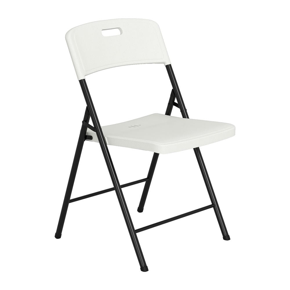 Demifill 4 Packs Folding Chairs, Potable and Foldable Chairs, HDPE Plastic Seat with Steel Frame for Indoor and Outdoor Use, White Demifill 4 Packs Folding Chairs, Potable and Foldable Chairs, HDPE Plastic Seat with Steel Frame for Indoor and Outdoor Use, White