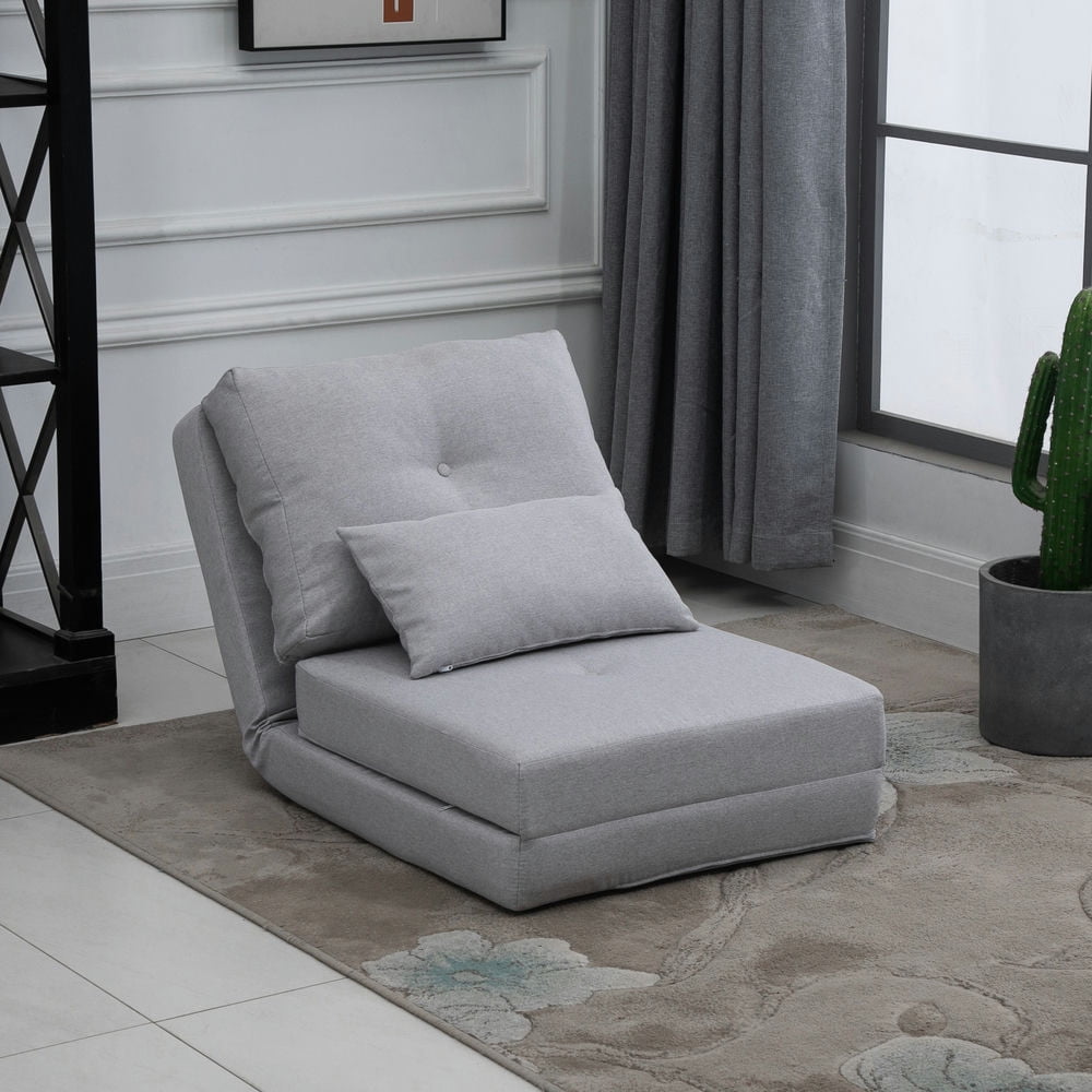 Demifill Convertible Flip Chair with Adjustable Backrest, Floor Lazy ...