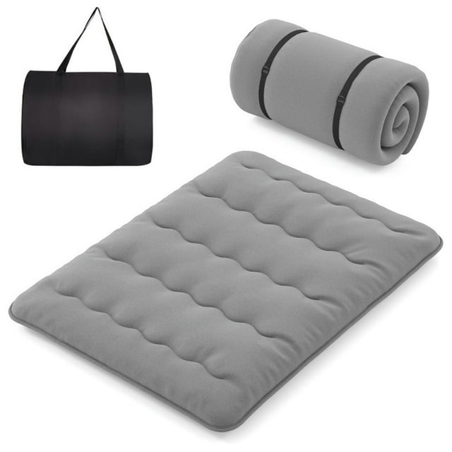 Demifill Futon Mattress with Washable Cover and Carry BagQueen Size