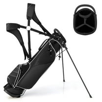 Demifill Golf Stand Cart Bag with 4 Way Divider Carry Organizer Pockets, Black