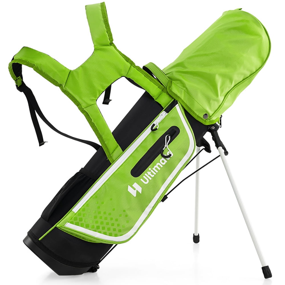 Demifill Junior Complete Golf Club Set, Golf Club Set Right Hand with Rain Hood for Kids, Golf Club Set for Ages 5-7, Lightweight Stand Bag for Outdoor, Green